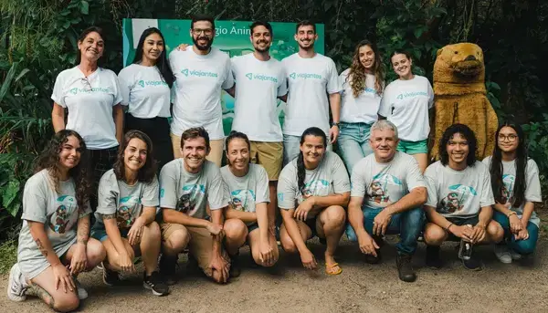 Equipe da Viajantes de Sorte reunida em Florianópolis