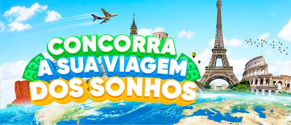 Concorra a sua viagem dos sonhos